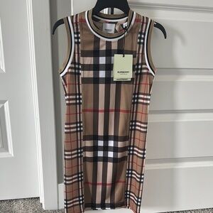 Burberry Sleeveless Plaid Dress - Brown and Black